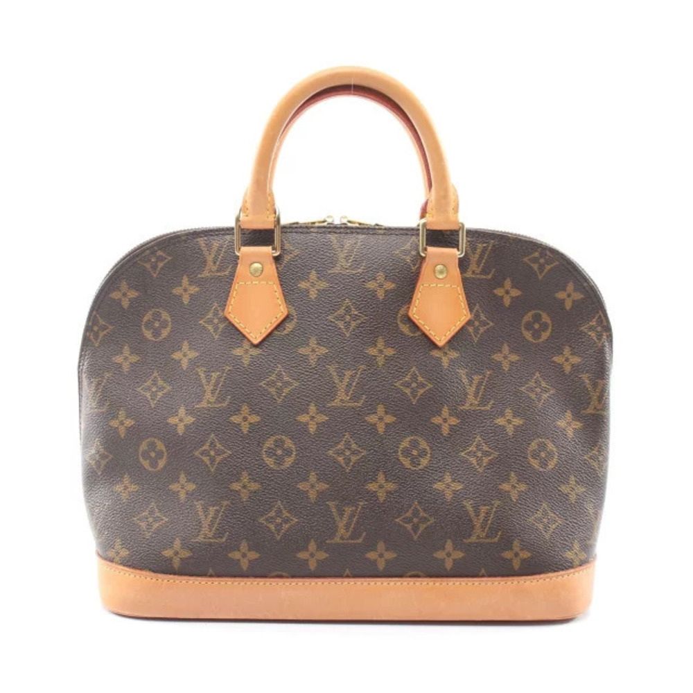 Louis Vuitton Alma handbag canvas leather Monogram brown